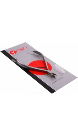 YOKO Кусачки маникюрные для кутикулы / Professional Quality SK 015, одинарная пружина, ручная заточка, 7 мм