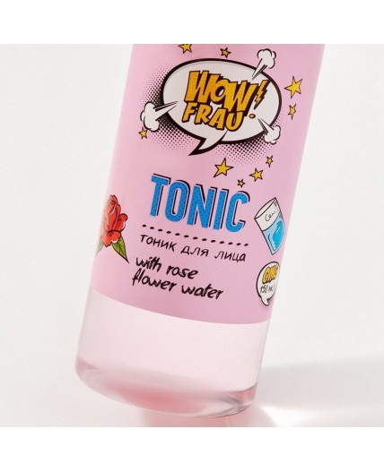 WOW FRAU! Тоник увлажняющий с розовой водой / Moisturizing Tonic With Rose Water, 150 мл