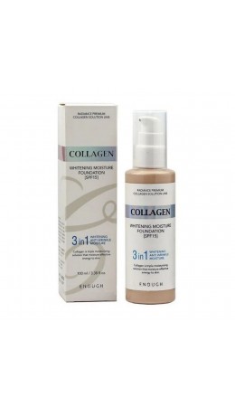 Enough Увлажняющий тональный крем 3 в 1 №21 / Collagen Whitening Moisture Foundation, 100 мл