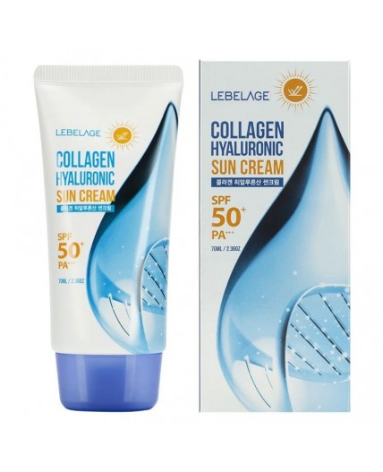 Lebelage Солнцезащитный крем для лица с коллагеном / Collagen Hyaluronic Sun Cream SPF50+ PA+, 70 мл