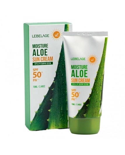 Lebelage Солнцезащитный крем для лица с экстрактом алоэ / Moisture Aloe Sun Cream SPF50+PA+, 70 мл