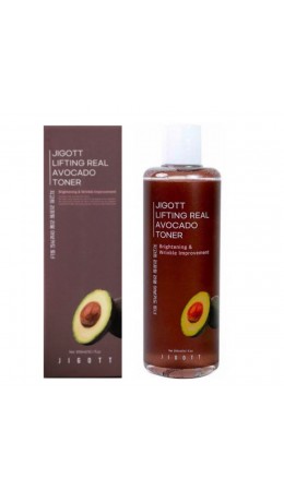 Jigott Тонер с экстрактом авокадо / Lifting Real Avocado Toner, 300 мл