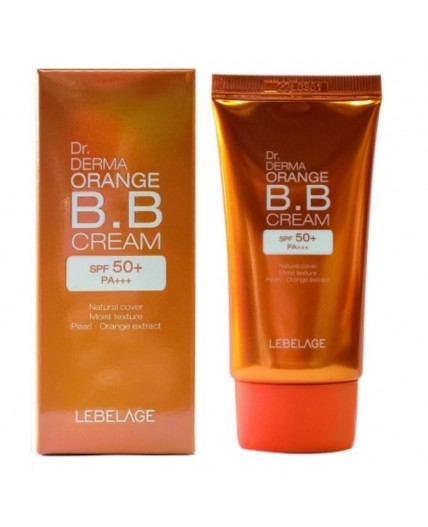 Lebelage BB-крем увлажняющий с экстрактом апельсина / Dr. Derma Orange B.B Cream Spf 50+ Pa+++, 30 мл