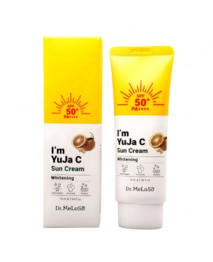 Dr.MeLoSo Крем для лица солнцезащитный отбеливающий / Im Yuja C Whitening Sun Cream SPF50+ PA+++, 70 мл