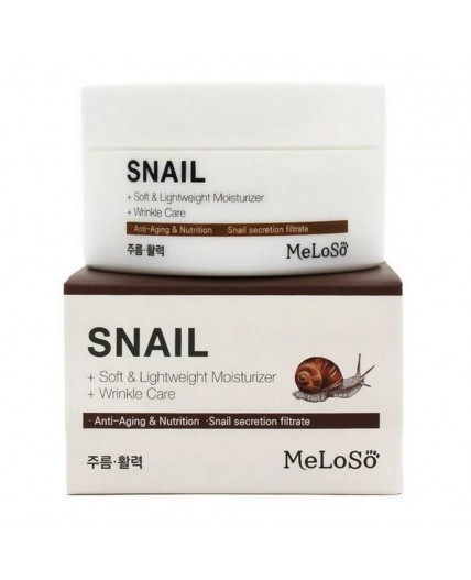 MeLoSo Крем для лица балансирующий с улиточным муцином / Snail Balancing Cream, 100 мл