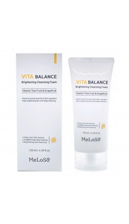 MeLoSo Очищающая пенка для лица с витаминами / Vita Balance Brightening Cleansing Gel Foam, 130 мл