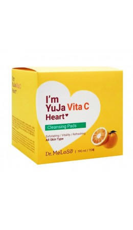 Dr.MeLoSo Очищающие пэды с витамином С / I'm Yuja Vita C Heart Cleansing Pads, 190 мл