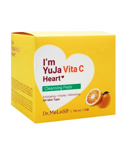 Dr.MeLoSo Очищающие пэды с витамином С / Im Yuja Vita C Heart Cleansing Pads, 190 мл