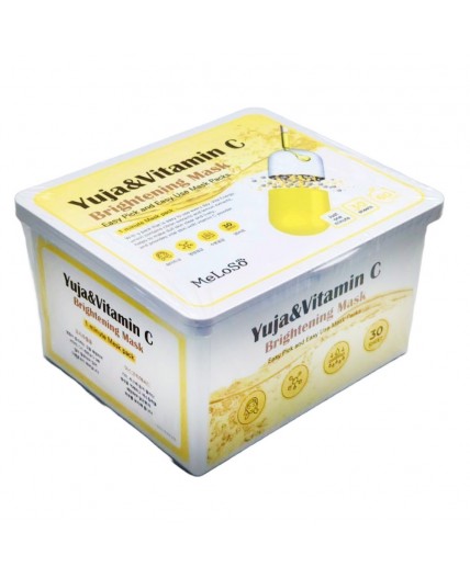 MeLoSo Набор тканевых масок с экстрактом юдзу и витамином C / Yuja & Vitamin C Brightening Mask, 30 шт.