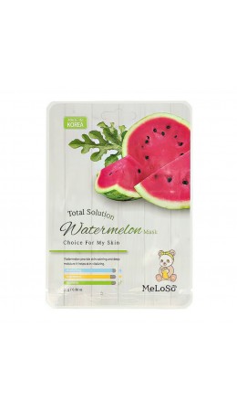 MeLoSo Тканевая маска для лица с экстрактом арбуза / Total Solution Watermelon Mask, 25 г