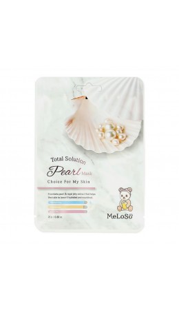 MeLoSo Тканевая маска для лица с экстрактом жемчуга / Total Solution Pearl Mask, 25 г