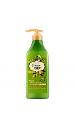 KeraSys Гель для душа оливки и зелёный чай / Shower Mate Fresh Olive & Green Tea, 550 мл