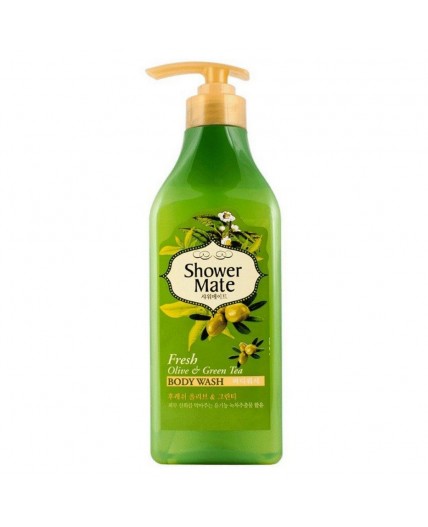 KeraSys Гель для душа оливки и зелёный чай / Shower Mate Fresh Olive & Green Tea, 550 мл