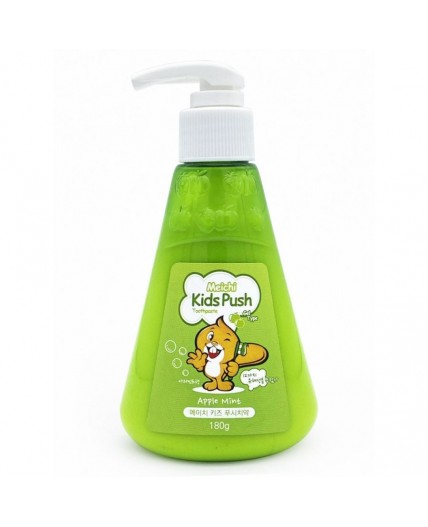 Hanil Зубная паста для детей со вкусом яблока и мяты / Meichi Kids Push Apple Mint, 180 г