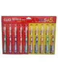 Clio Набор зубных щёток / Dentimate 5+5 Super Thin toothbrush, 10 шт.