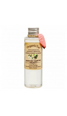 OrganicTai Массажное масло для лица «Жасмин, жожоба и сладкий миндаль», Face Massage Oil, 120 мл