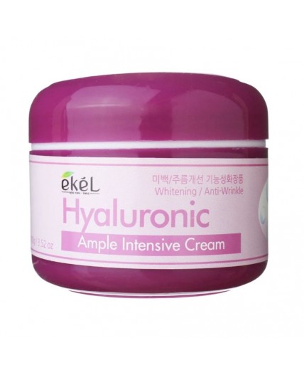 Ekel Ампульный крем для лица увлажняющий с гиалуроновой кислотой / Ample Intensive Cream Hyaluronic, 100 мл