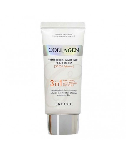 Enough Солнцезащитный осветляющий крем для лица / 3 In 1 Collagen Sun Cream, 50 мл