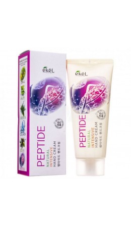 Ekel Крем для рук антивозрастной с пептидами / Natural Intensive Hand Cream Peptide, 100 мл