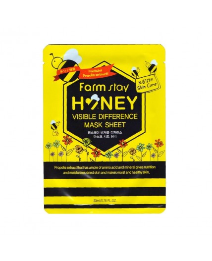 Farm Stay Маска тканевая с медом и прополисом / Visible Difference Mask Sheet Honey, 23 мл