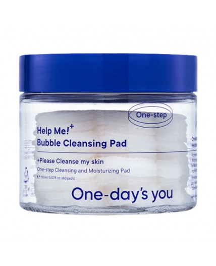 One-days you Очищающие пузырьковые пэды для лица / Help Me Bubble Cleansing Pad, 60 шт.