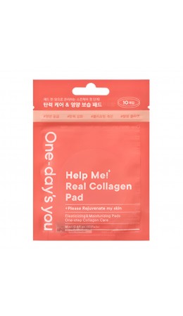 One-day's You Очищающие тонер-пэды для лица с коллагеном / Handy Help Me Real Collagen Pad, 10 шт.