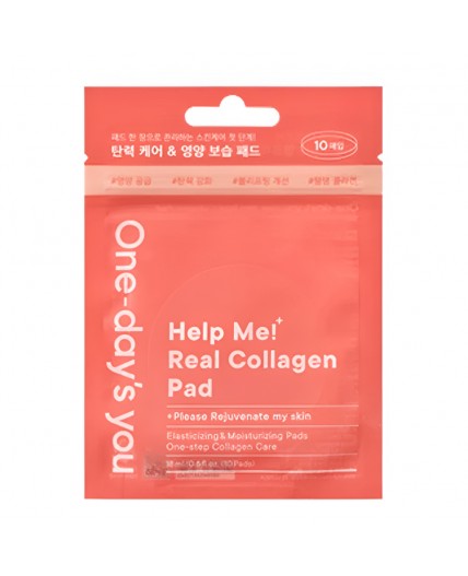 One-days You Очищающие тонер-пэды для лица с коллагеном / Handy Help Me Real Collagen Pad, 10 шт.