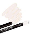 Provoc Гелевый карандаш-подводка для глаз водостойкий / Semi Permanent Gel Eye Liner №61 White Hot, белый матовый