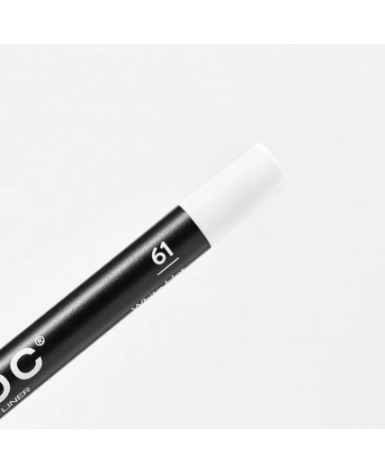 Provoc Гелевый карандаш-подводка для глаз водостойкий / Semi Permanent Gel Eye Liner №61 White Hot, белый матовый