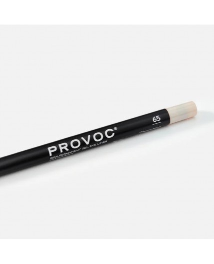 Provoc Гелевый карандаш-подводка для глаз водостойкий / Semi Permanent Gel Eye Liner №65 Champagne, шампань с шиммером