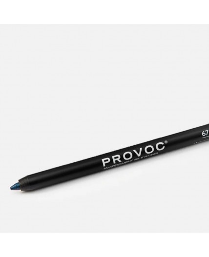 Provoc Гелевый карандаш-подводка для глаз водостойкий / Semi Permanent Gel Eye Liner №67 Magnetic, темно-сапфировый шиммер