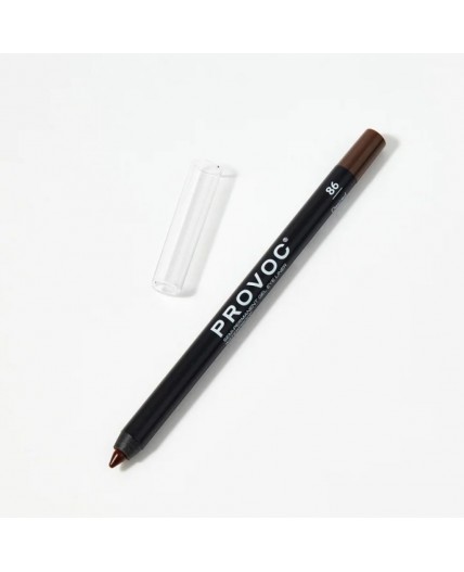 Provoc Гелевый карандаш-подводка для глаз водостойкий / Semi Permanent Gel Eye Liner №86 Desired, шоколадный