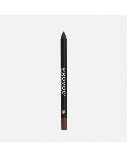 Provoc Гелевый карандаш-подводка для глаз водостойкий / Semi Permanent Gel Eye Liner №86 Desired, шоколадный