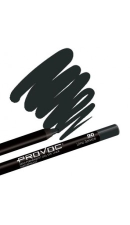 Provoc Гелевый карандаш-подводка для глаз водостойкий / Semi Permanent Gel Eye Liner №90 Limo Service, черный