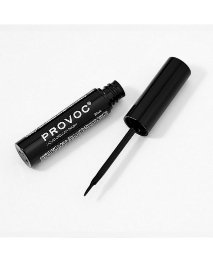 Provoc Ультратонкая жидкая подводка для глаз / Liquid Eyeliner Brush, черный