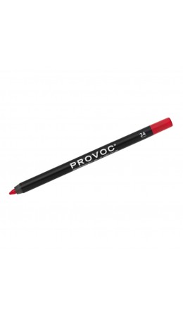 Provoc Гелевый карандаш-подводка для губ водостойкий / Semi Permanent Gel Eye Liner Filler №24 Heat of the Momen, красный