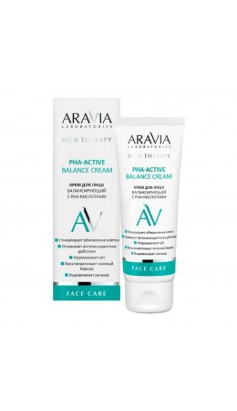 Aravia Laboratories Крем для лица балансирующий с РНА-кислотами / PHA-Active Balance Cream, 50 мл