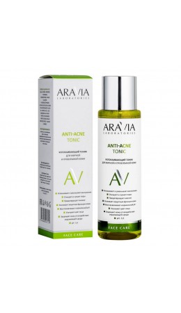 Aravia Laboratories Успокаивающий тоник для жирной и проблемной кожи лица / Anti-Acne Tonic, 250 мл