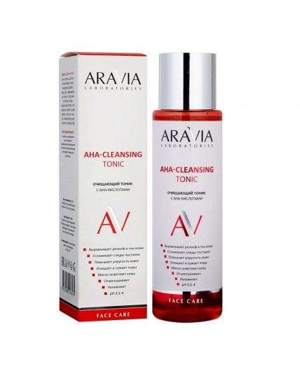 Aravia Laboratories Очищающий тоник для лица с AHA-кислотами / AHA-Cleansing Tonic, 250 мл