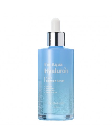 Dr.MeLoSo Ампульная сыворотка для лица с гиалуроновой кислотой / Im Aqua Hyaluron 3 In 1 Ampoule Serum, 100 мл