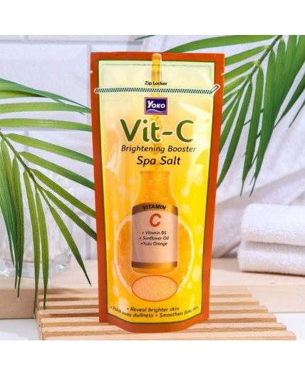 Siam Yoko Солевой скраб для тела c витамином С для сияния кожи / VIT-C Spa Salt, 300 г