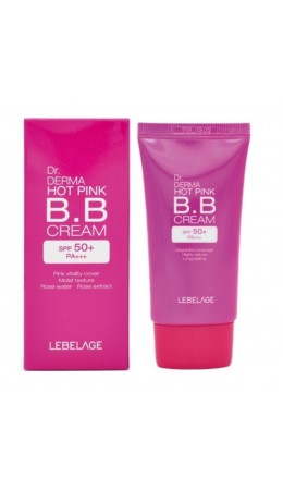 Lebelage BB-крем увлажняющий с экстрактом розы / Dr. Derma Hot Pink BB Cream Spf 50+ Pa+++, 30 мл