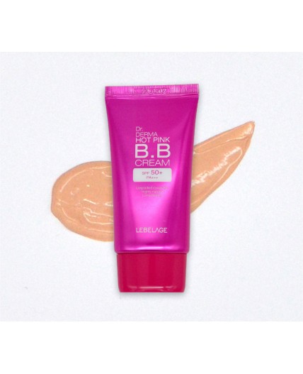 Lebelage BB-крем увлажняющий с экстрактом розы / Dr. Derma Hot Pink BB Cream Spf 50+ Pa+++, 30 мл