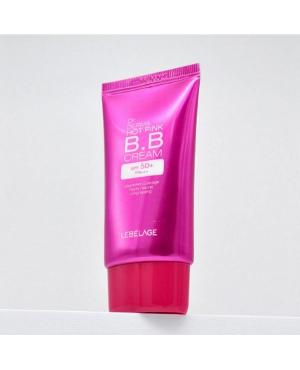 Lebelage BB-крем увлажняющий с экстрактом розы / Dr. Derma Hot Pink BB Cream Spf 50+ Pa+++, 30 мл