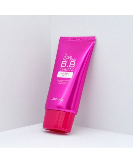 Lebelage BB-крем увлажняющий с экстрактом розы / Dr. Derma Hot Pink BB Cream Spf 50+ Pa+++, 30 мл