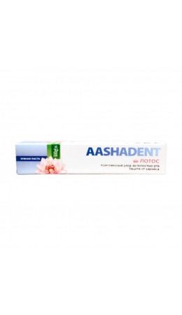 Aasha Herbals Зубная паста Комплексный уход за полостью рта и защита от кариеса / Aashadent Лотос, 100 г