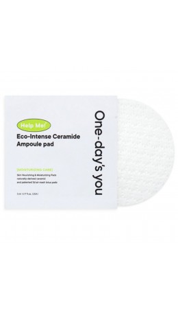 One-day's you Тонер-пэды с керамидами / Help Me Eco-Intense Ceramide Ampoule Pad, 20 пэдов