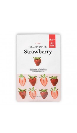 Etude Тканевая маска для лица с экстрактом клубники / 0.2 Therapy Air Mask Strawberry, 20 мл