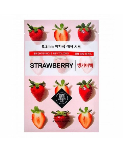 Etude Тканевая маска для лица с экстрактом клубники / 0.2 Therapy Air Mask Strawberry, 20 мл