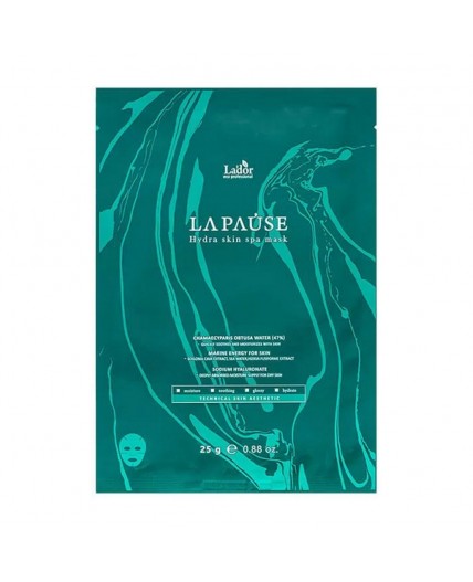 Lador Увлажняющая маска для лица с морским коллагеном и кипарисовой водой / La-Pause Hydra Skin Spa Mask, 25 г